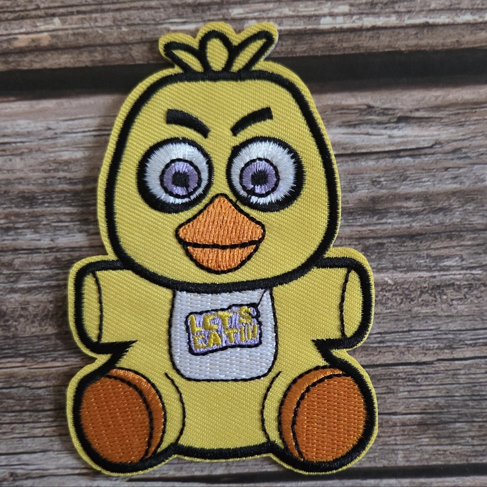 Chicka Fnaf Five Nights At Freddy's Kids Horror Video Game Iron On Patch